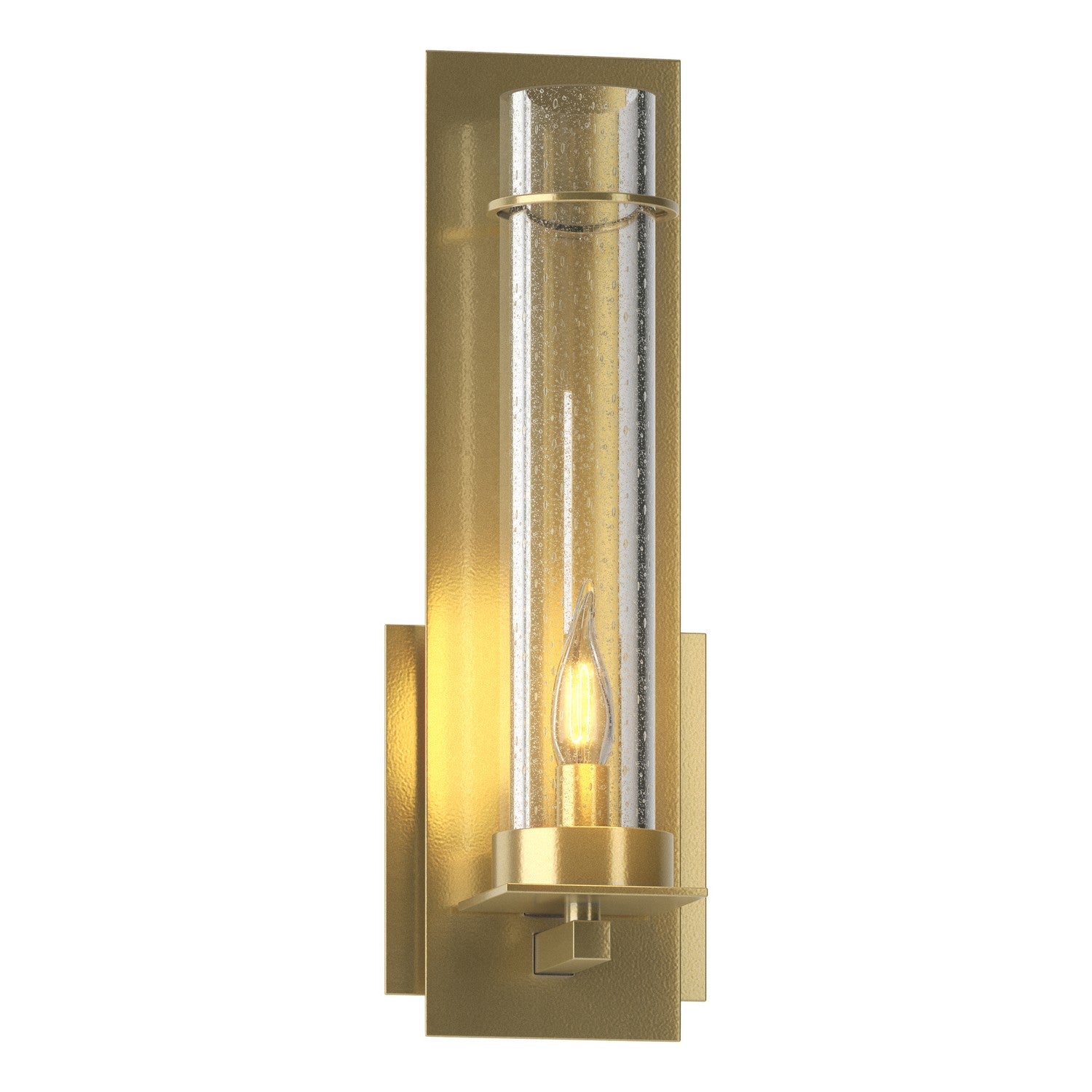 Hubbardton Forge - One Light Wall Sconce - New Town - Modern Brass- Union Lighting Luminaires Decor