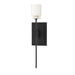 Hubbardton Forge - One Light Wall Sconce - Echo - Black- Union Lighting Luminaires Decor