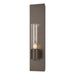 Hubbardton Forge - One Light Wall Sconce - Pillar - Bronze- Union Lighting Luminaires Decor