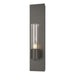 Hubbardton Forge - One Light Wall Sconce - Pillar - Dark Smoke- Union Lighting Luminaires Decor