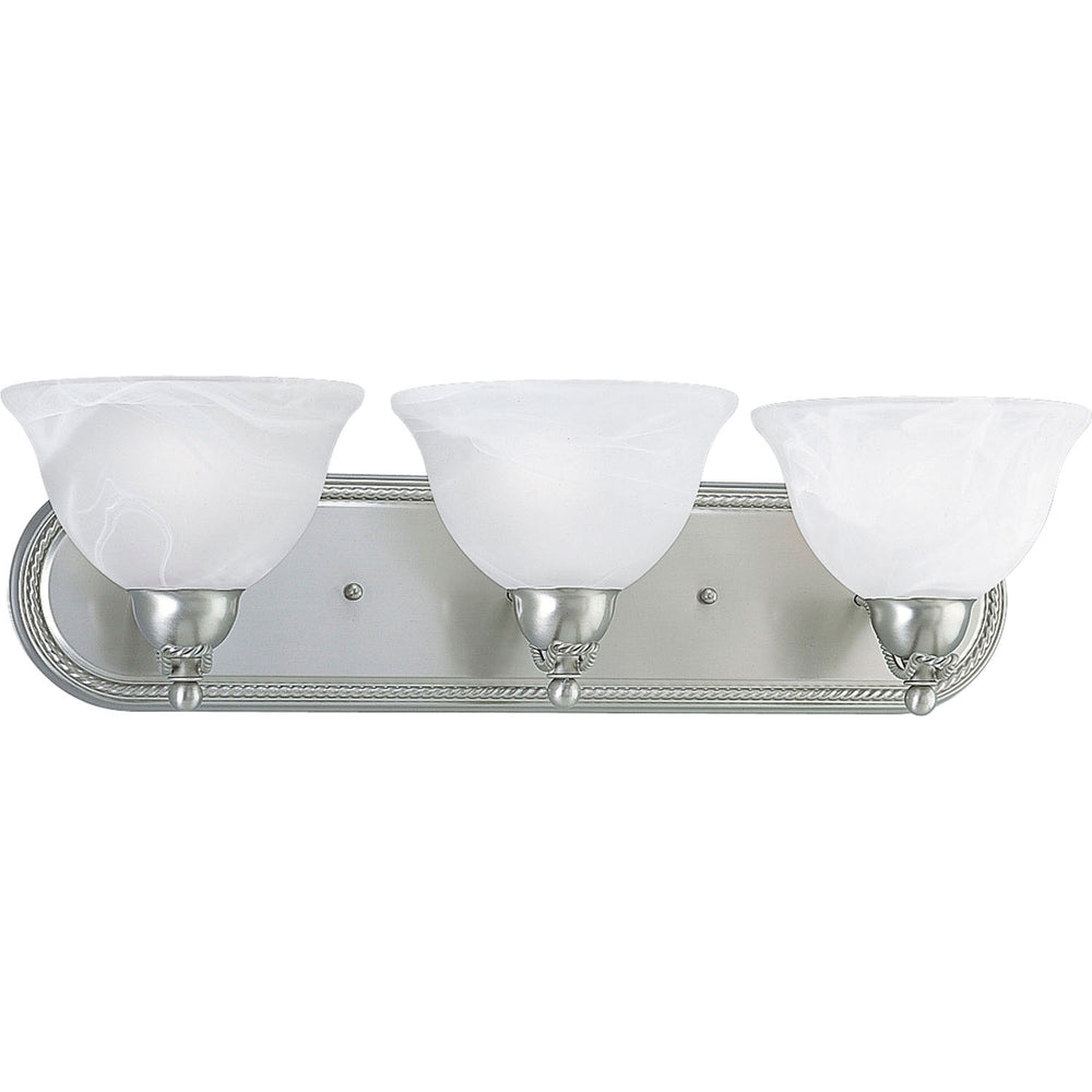 Progress Canada - Three Light Bath Bracket - Avalon - Brushed Nickel- Union Lighting Luminaires Decor