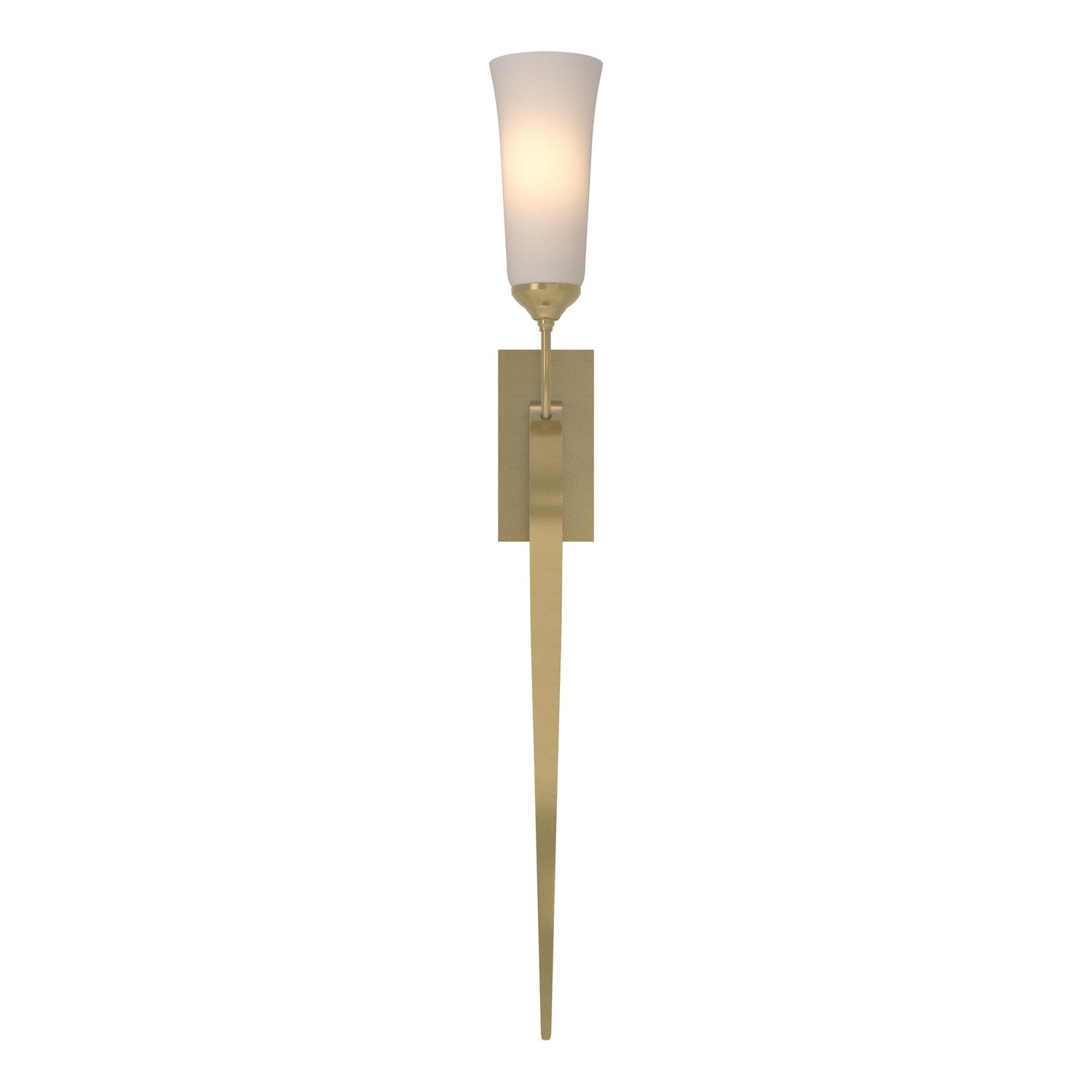 Hubbardton Forge - One Light Wall Sconce - Sweeping Taper - Modern Brass- Union Lighting Luminaires Decor