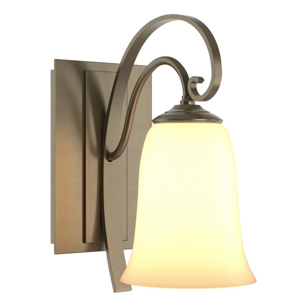 Hubbardton Forge - One Light Wall Sconce - Scroll - Soft Gold- Union Lighting Luminaires Decor