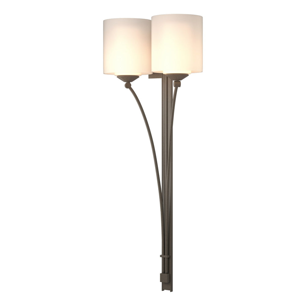Hubbardton Forge - Two Light Wall Sconce - Formae - Dark Smoke- Union Lighting Luminaires Decor