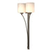 Hubbardton Forge - Two Light Wall Sconce - Formae - Dark Smoke- Union Lighting Luminaires Decor