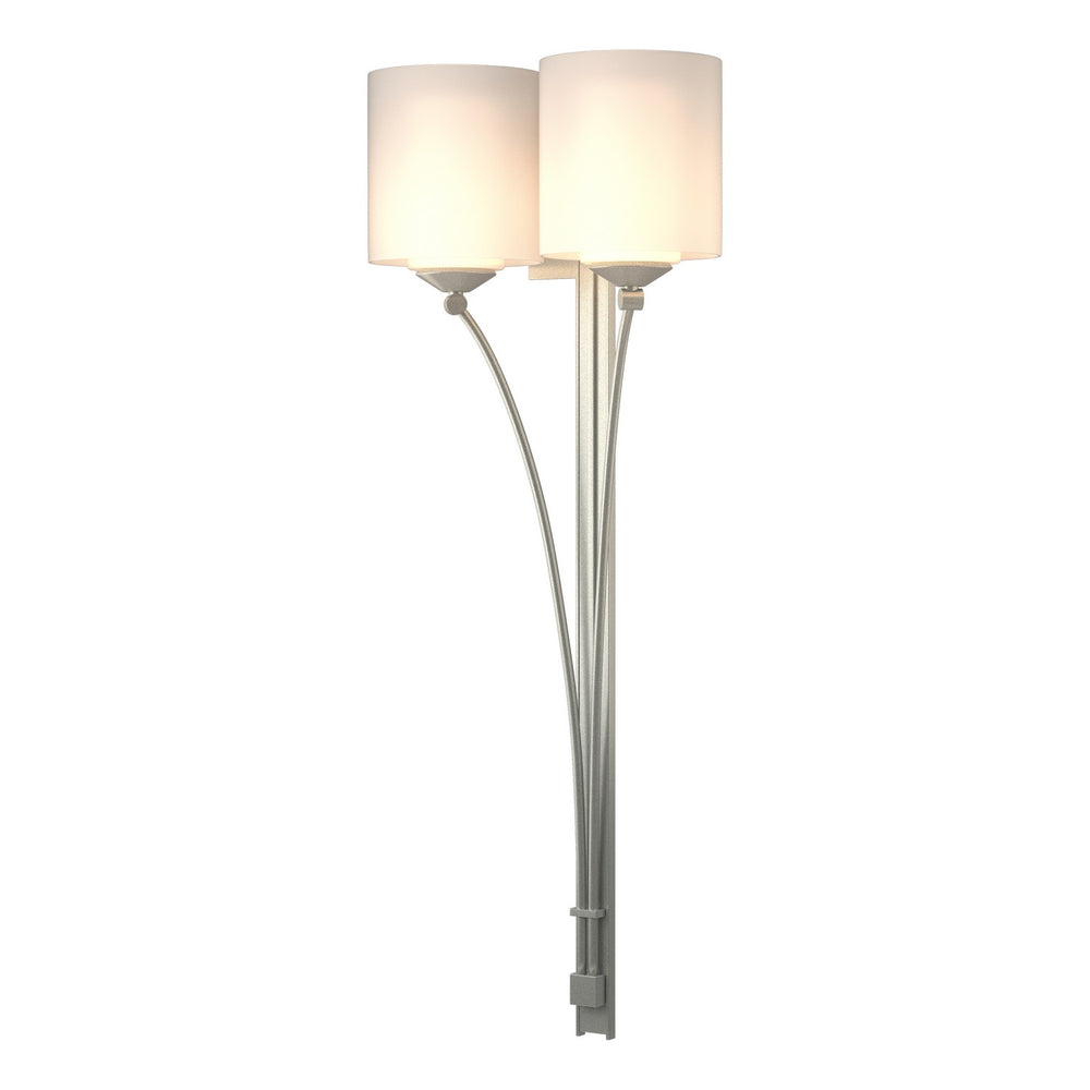 Hubbardton Forge - Two Light Wall Sconce - Formae - Vintage Platinum- Union Lighting Luminaires Decor
