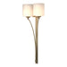 Hubbardton Forge - Two Light Wall Sconce - Formae - Soft Gold- Union Lighting Luminaires Decor