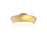 DVI Canada - LED Semi-Flush Mount - Antares Cct - Brass w/Vodka Ice Glass- Union Lighting Luminaires Decor