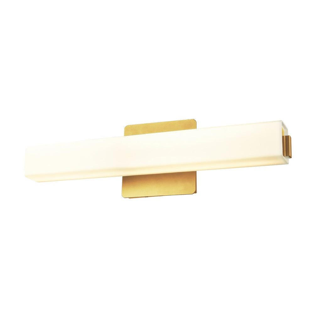 DVI Canada - LED Vanity - Venture Cct - Brass w/Half Opal Glass- Union Lighting Luminaires Decor