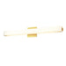 DVI Canada - LED Vanity - Venture Cct - Brass w/Half Opal Glass- Union Lighting Luminaires Decor