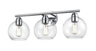 DVI Canada - Three Light Vanity - Andromeda - Chrome w/Clear Glass- Union Lighting Luminaires Decor