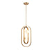 DVI Canada - Two Light Pendant - Atwood - Brass With Half Opal Glass- Union Lighting Luminaires Decor