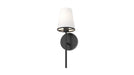 DVI Canada - One Light Wall Sconce - Kanata - Ebony w/Half Opal Glass- Union Lighting Luminaires Decor