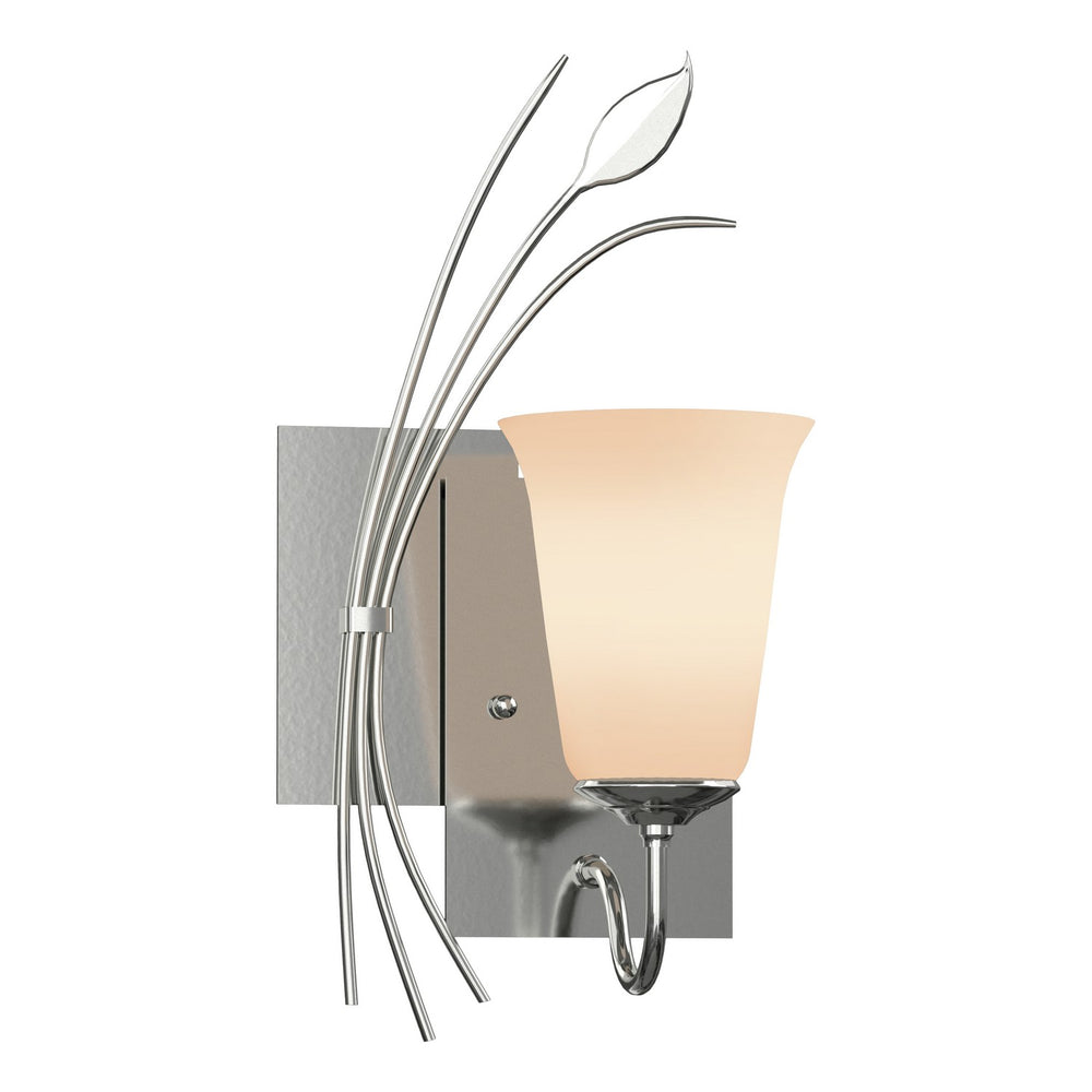 Hubbardton Forge - One Light Wall Sconce - Leaf - Sterling- Union Lighting Luminaires Decor