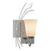 Hubbardton Forge - One Light Wall Sconce - Leaf - Sterling- Union Lighting Luminaires Decor