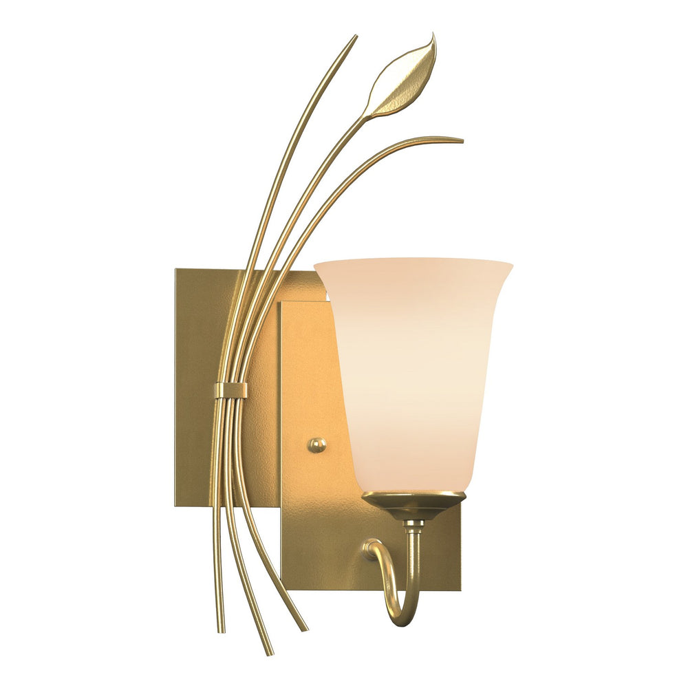 Hubbardton Forge - One Light Wall Sconce - Leaf - Modern Brass- Union Lighting Luminaires Decor
