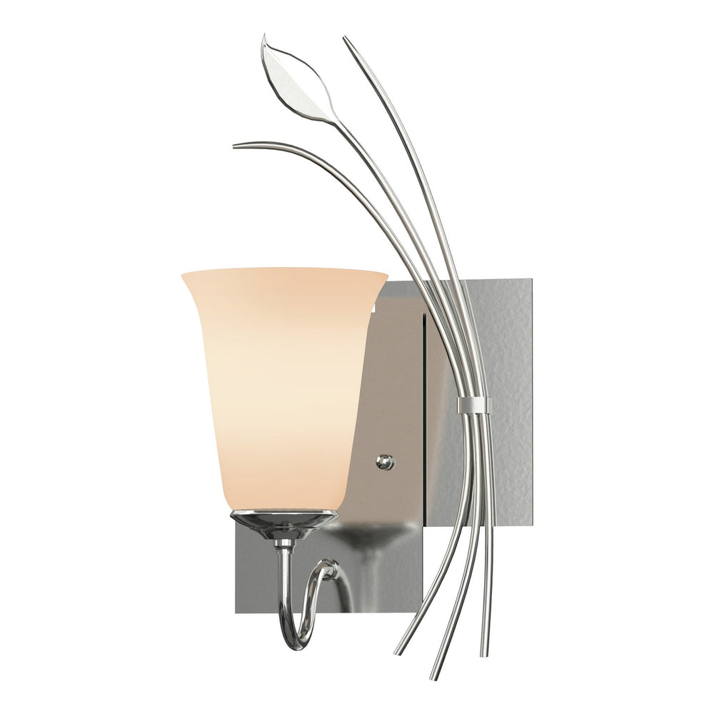 Hubbardton Forge - One Light Wall Sconce - Leaf - Sterling- Union Lighting Luminaires Decor