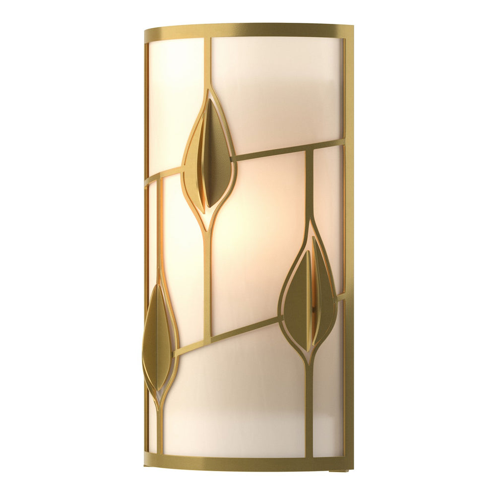 Hubbardton Forge - One Light Wall Sconce - Alison's Leaves - Modern Brass- Union Lighting Luminaires Decor