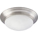Progress Canada - Three Light Flush Mount - Alabaster Glass - Brushed Nickel- Union Lighting Luminaires Decor