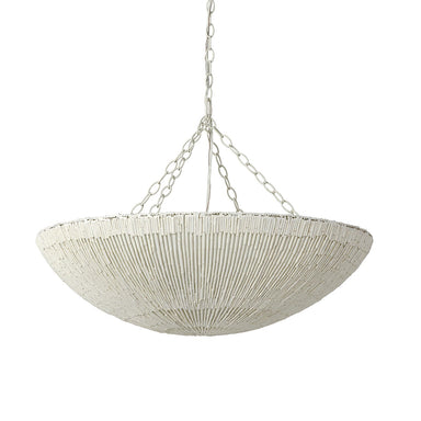 Palecek - Three Light Chandelier - Cora - Cream- Union Lighting Luminaires Decor