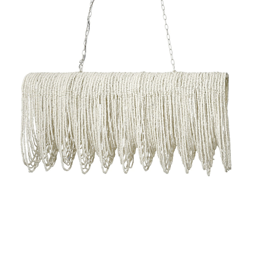Palecek - Four Light Chandelier - Brooke - Off-White- Union Lighting Luminaires Decor