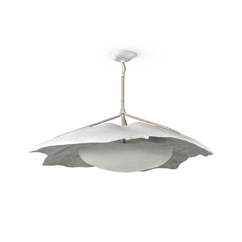 Palecek - Four Light Chandelier - Lima - White- Union Lighting Luminaires Decor