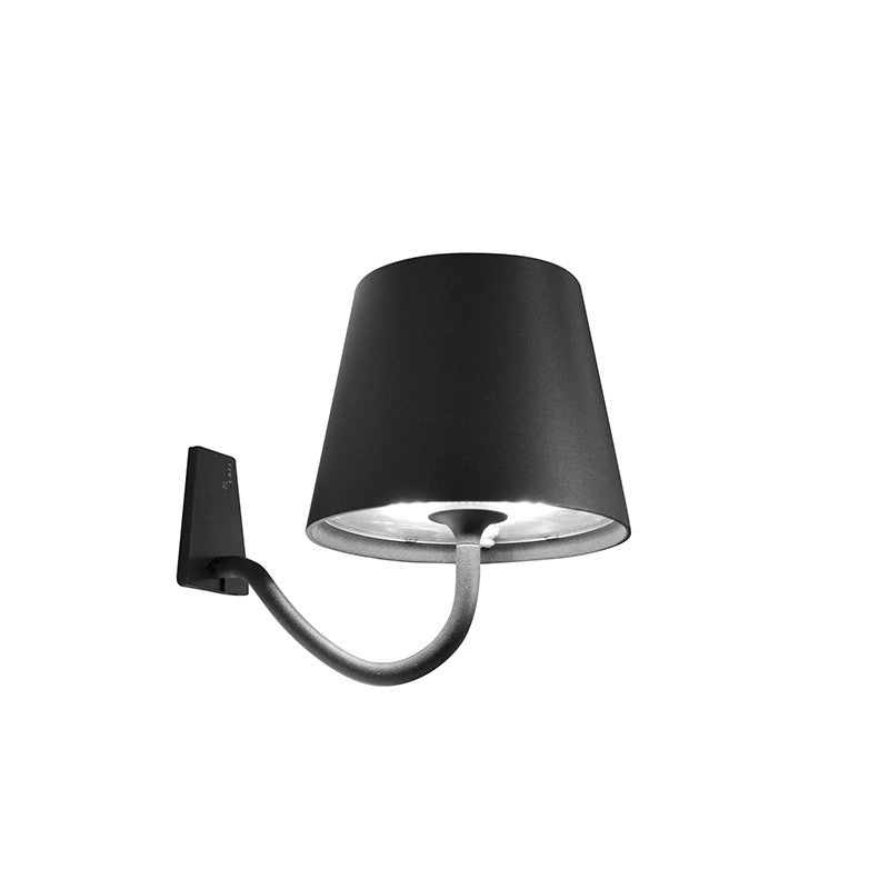 Zafferano - LED Wall Lamp - Poldina - Dark grey- Union Lighting Luminaires Decor