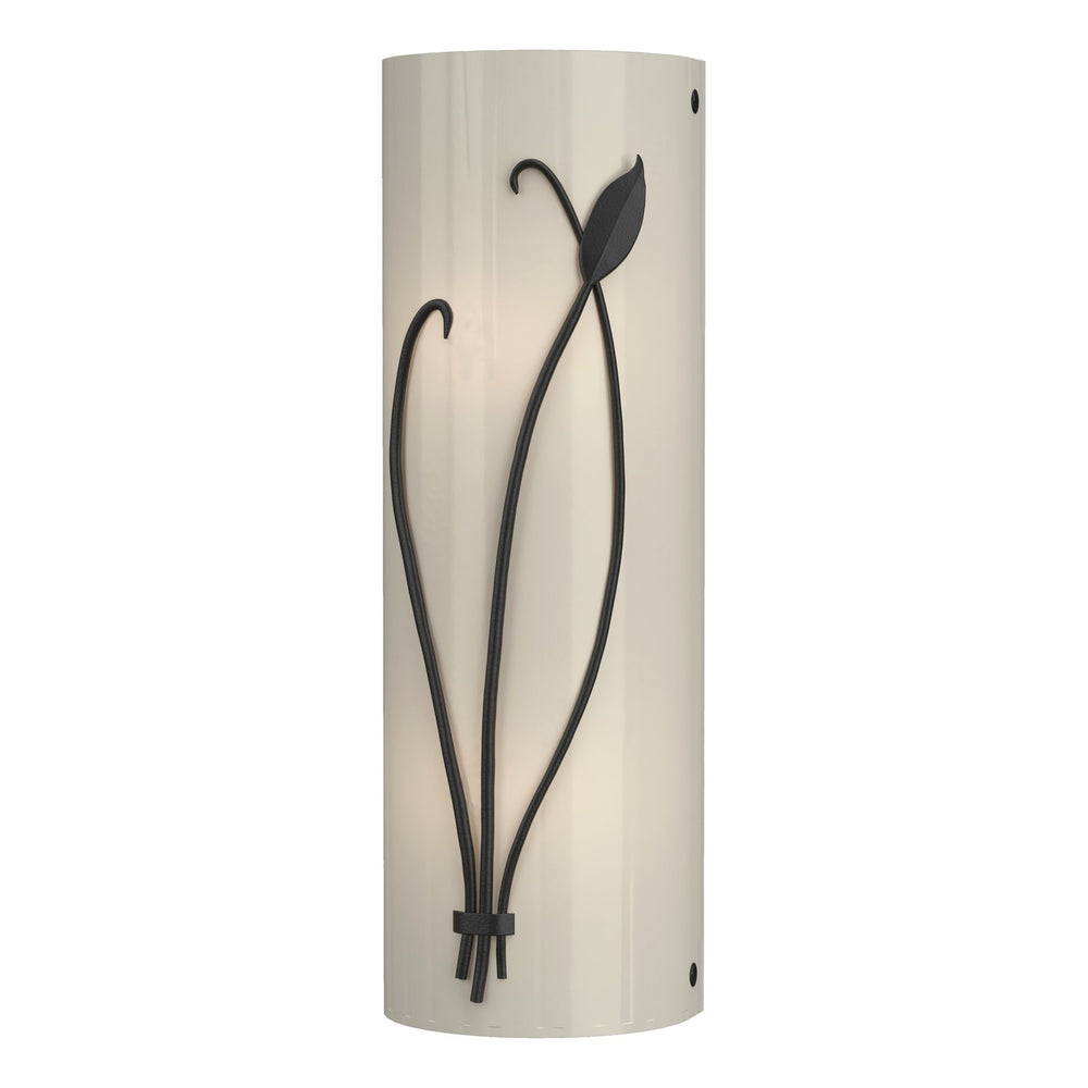 Hubbardton Forge - Two Light Wall Sconce - Leaf - Black- Union Lighting Luminaires Decor