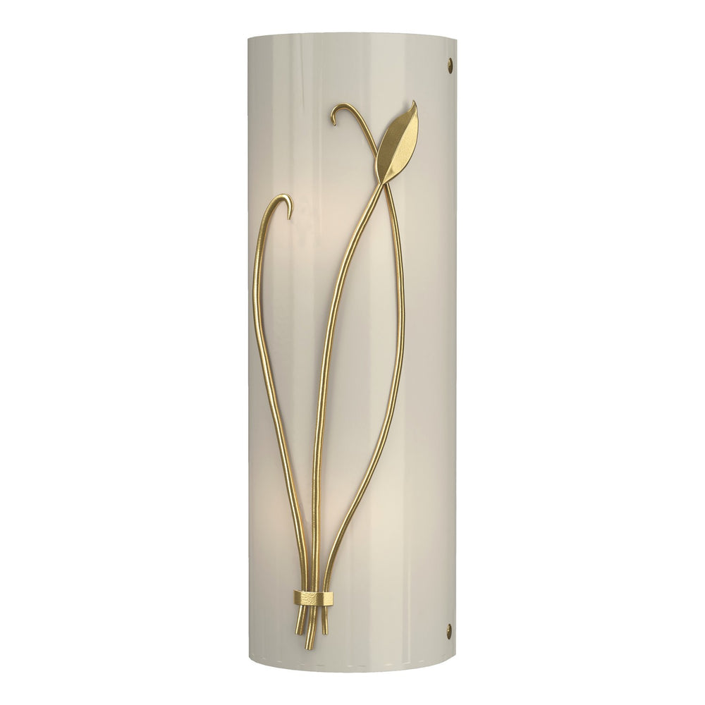 Hubbardton Forge - Two Light Wall Sconce - Leaf - Modern Brass- Union Lighting Luminaires Decor