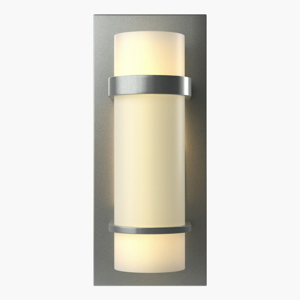 Hubbardton Forge - One Light Wall Sconce - Banded - Vintage Platinum- Union Lighting Luminaires Decor