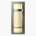 Hubbardton Forge - One Light Wall Sconce - Banded - Vintage Platinum- Union Lighting Luminaires Decor