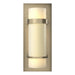 Hubbardton Forge - One Light Wall Sconce - Banded - Soft Gold- Union Lighting Luminaires Decor