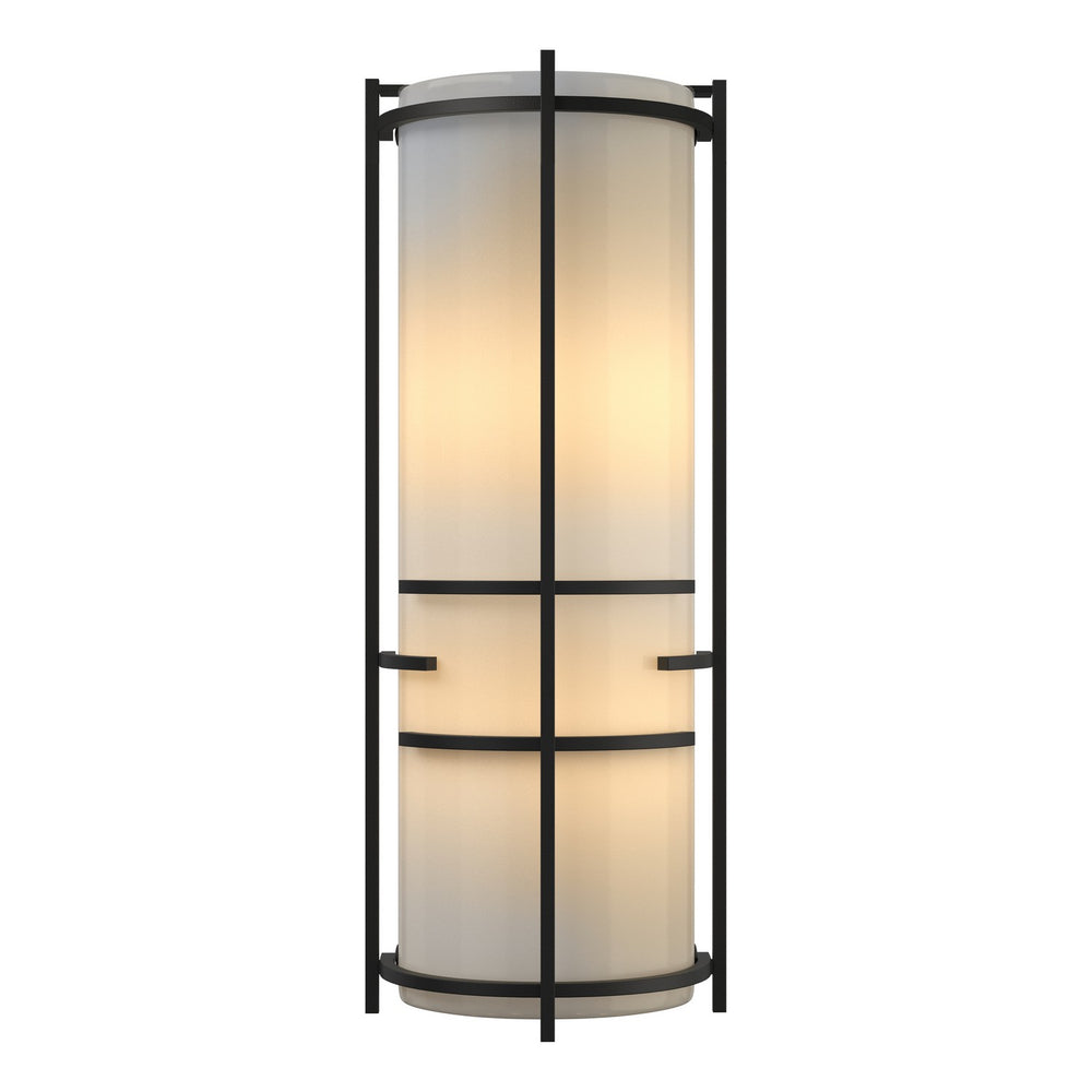 Hubbardton Forge - Two Light Wall Sconce - Banded - Black- Union Lighting Luminaires Decor