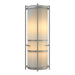 Hubbardton Forge - Two Light Wall Sconce - Banded - Vintage Platinum- Union Lighting Luminaires Decor
