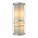 Hubbardton Forge - Two Light Wall Sconce - Banded - Sterling- Union Lighting Luminaires Decor
