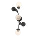 Hubbardton Forge - Three Light Wall Sconce - Sprig - Black- Union Lighting Luminaires Decor