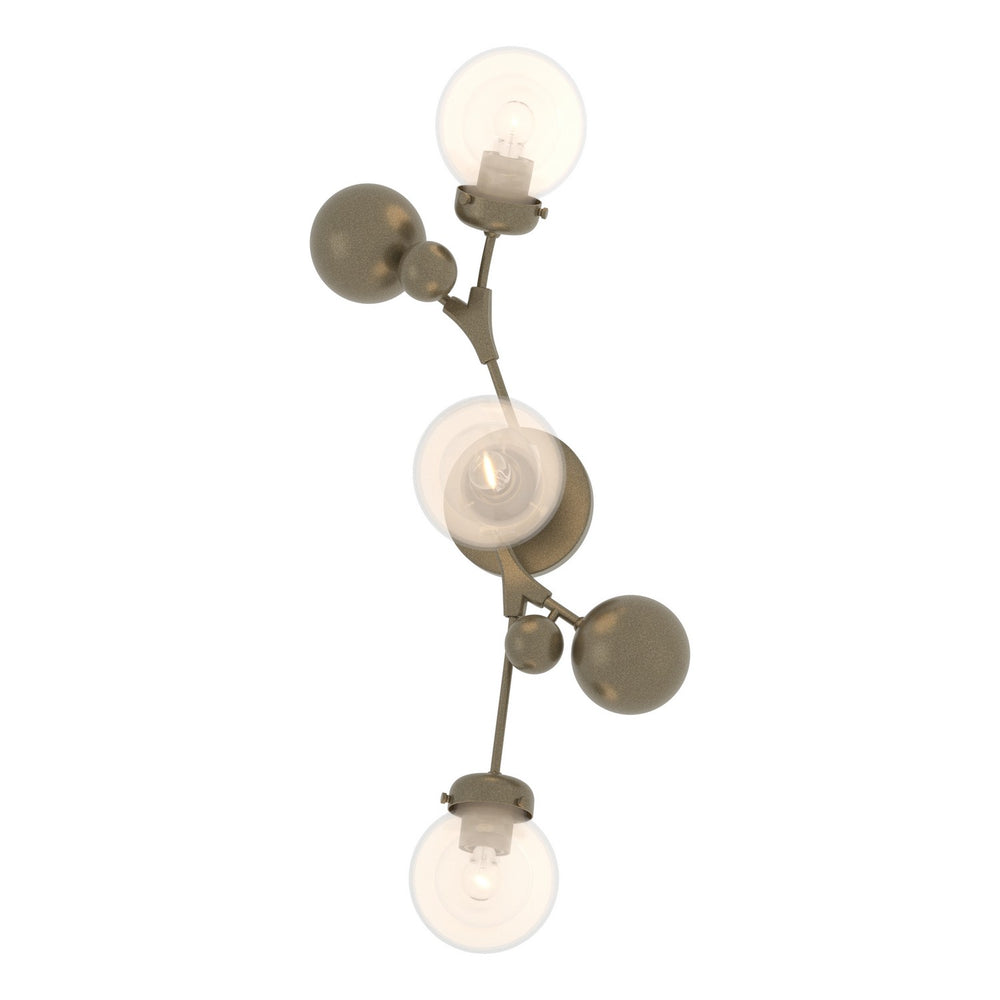 Hubbardton Forge - Three Light Wall Sconce - Sprig - Soft Gold- Union Lighting Luminaires Decor
