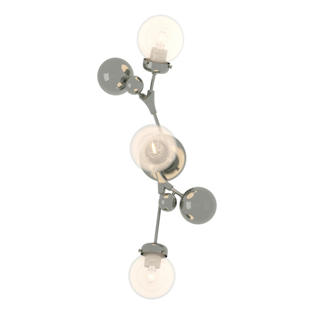 Hubbardton Forge - Three Light Wall Sconce - Sprig - Sterling- Union Lighting Luminaires Decor