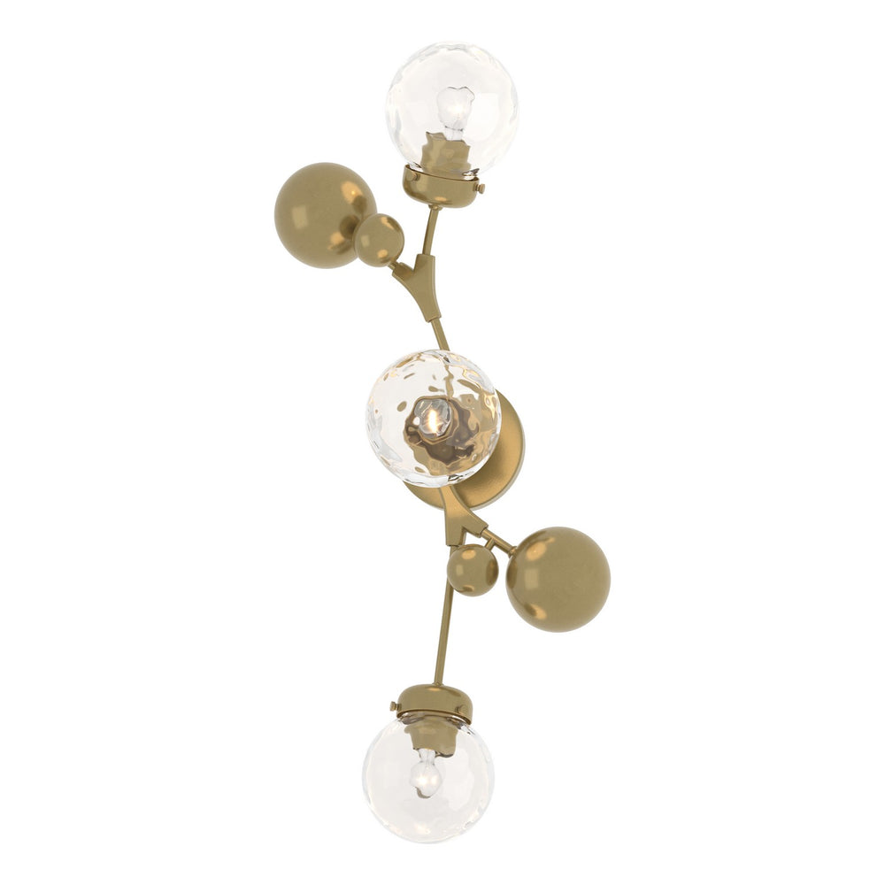 Hubbardton Forge - Three Light Wall Sconce - Sprig - Modern Brass- Union Lighting Luminaires Decor