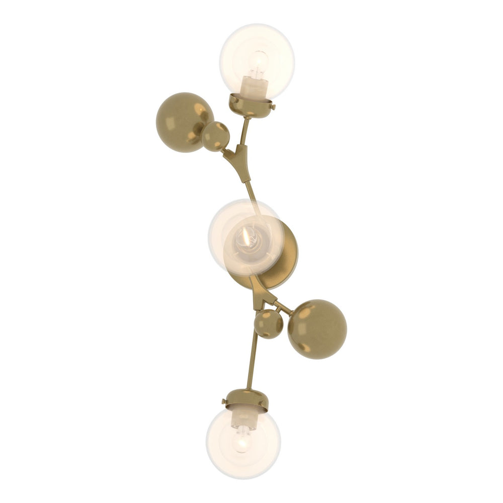 Hubbardton Forge - Three Light Wall Sconce - Sprig - Modern Brass- Union Lighting Luminaires Decor