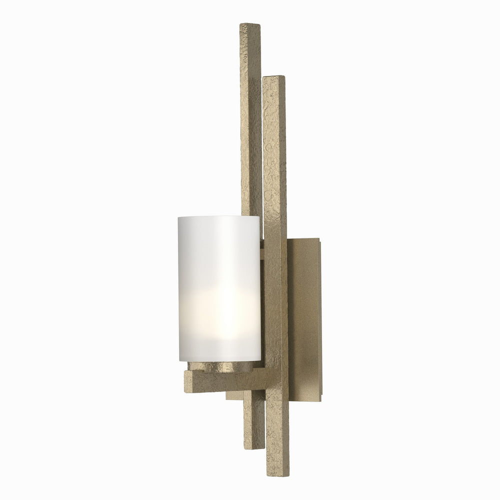 Hubbardton Forge - One Light Wall Sconce - Ondrian - Soft Gold- Union Lighting Luminaires Decor