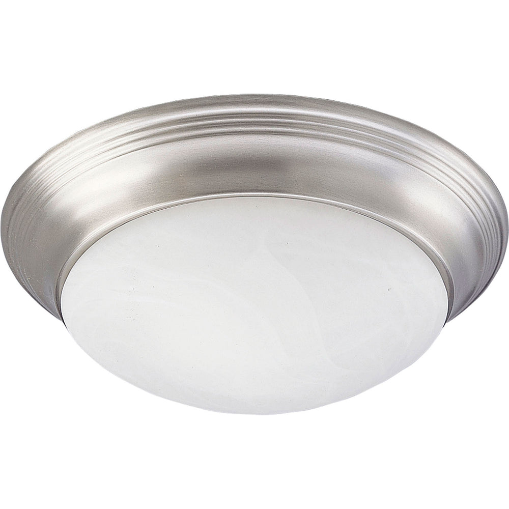 Progress Canada - One Light Flush Mount - Alabaster Glass - Brushed Nickel- Union Lighting Luminaires Decor