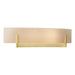 Hubbardton Forge - Two Light Wall Sconce - Axis - Modern Brass- Union Lighting Luminaires Decor