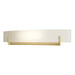 Hubbardton Forge - Two Light Wall Sconce - Axis - Modern Brass- Union Lighting Luminaires Decor