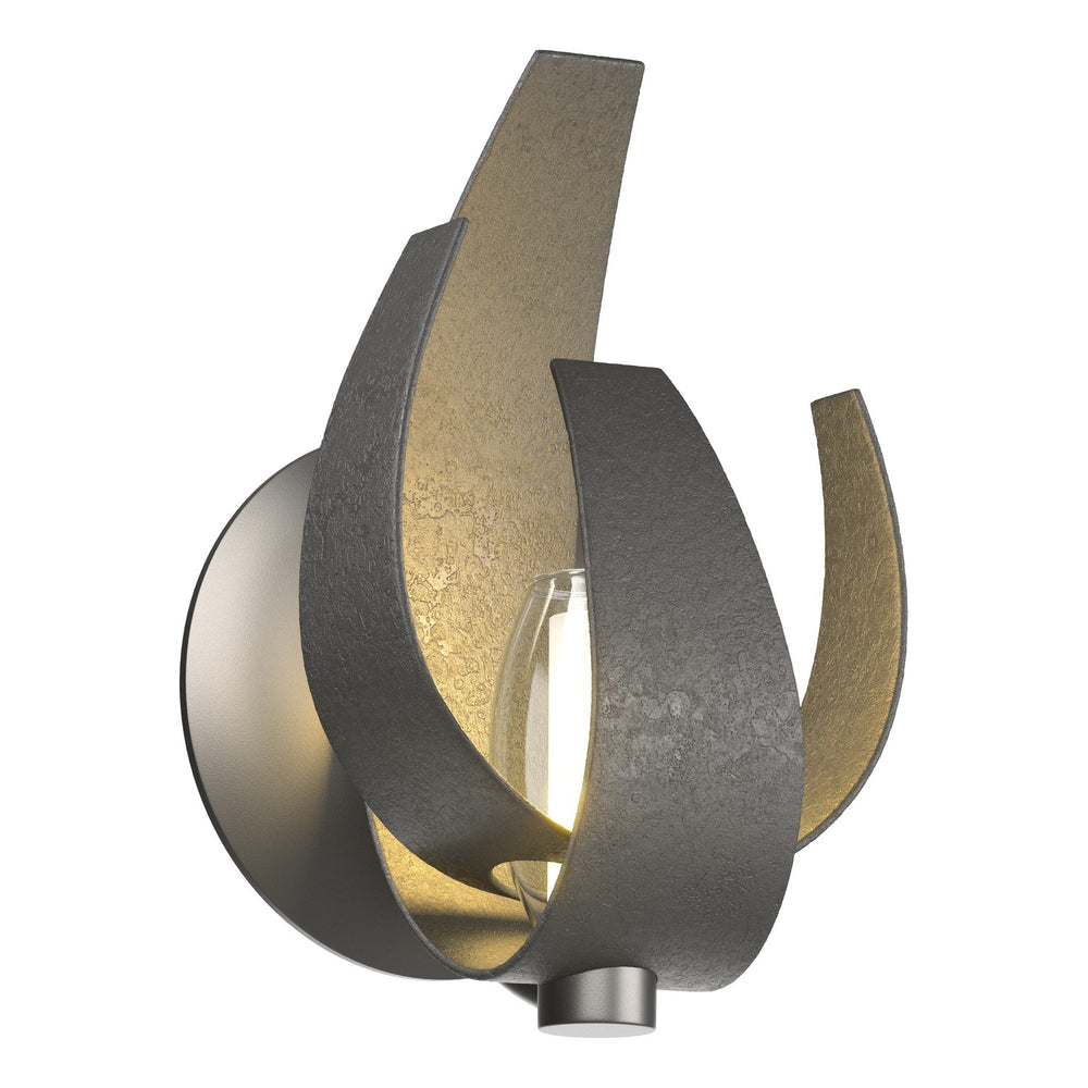Hubbardton Forge - One Light Wall Sconce - Corona - Black- Union Lighting Luminaires Decor