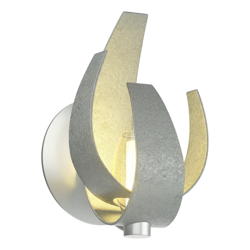 Hubbardton Forge - One Light Wall Sconce - Corona - Vintage Platinum- Union Lighting Luminaires Decor