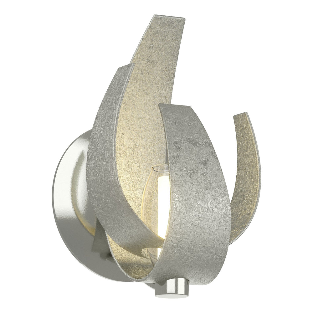 Hubbardton Forge - One Light Wall Sconce - Corona - Sterling- Union Lighting Luminaires Decor