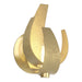 Hubbardton Forge - One Light Wall Sconce - Corona - Modern Brass- Union Lighting Luminaires Decor