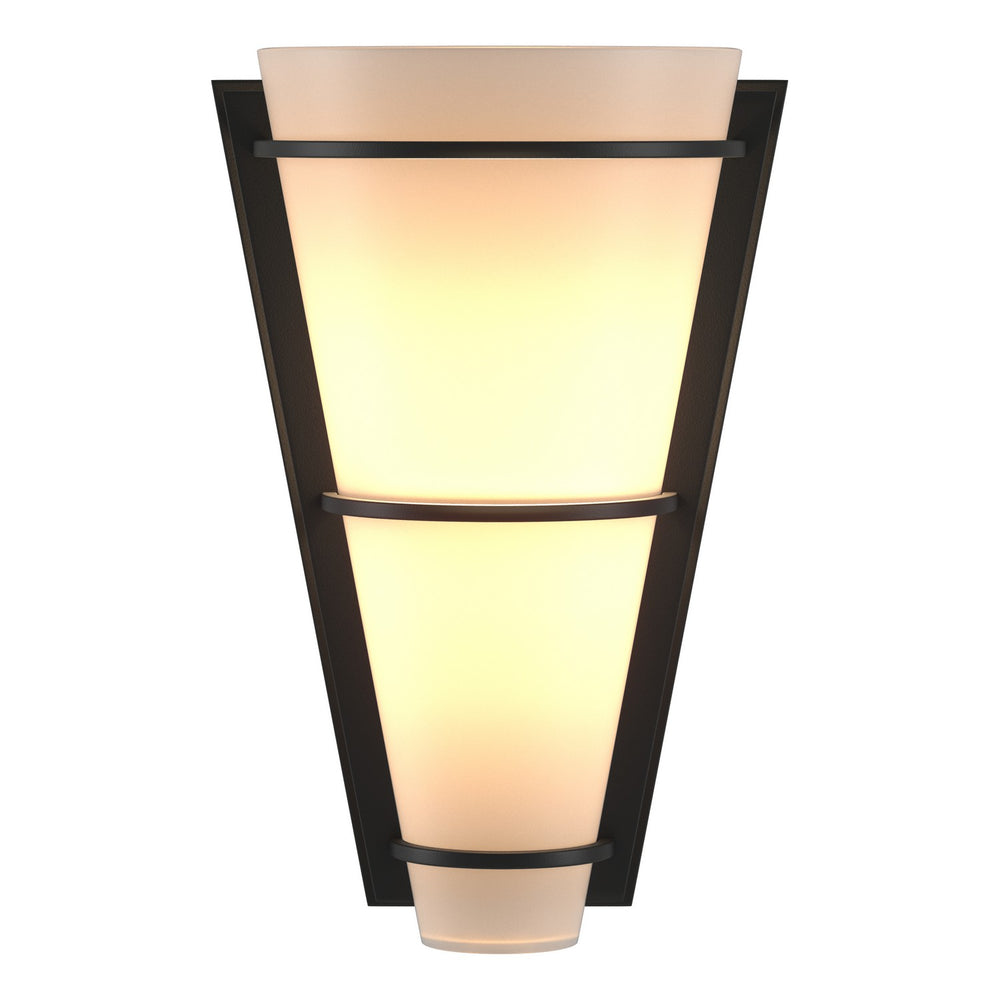 Hubbardton Forge - One Light Wall Sconce - Half Cone - Black- Union Lighting Luminaires Decor