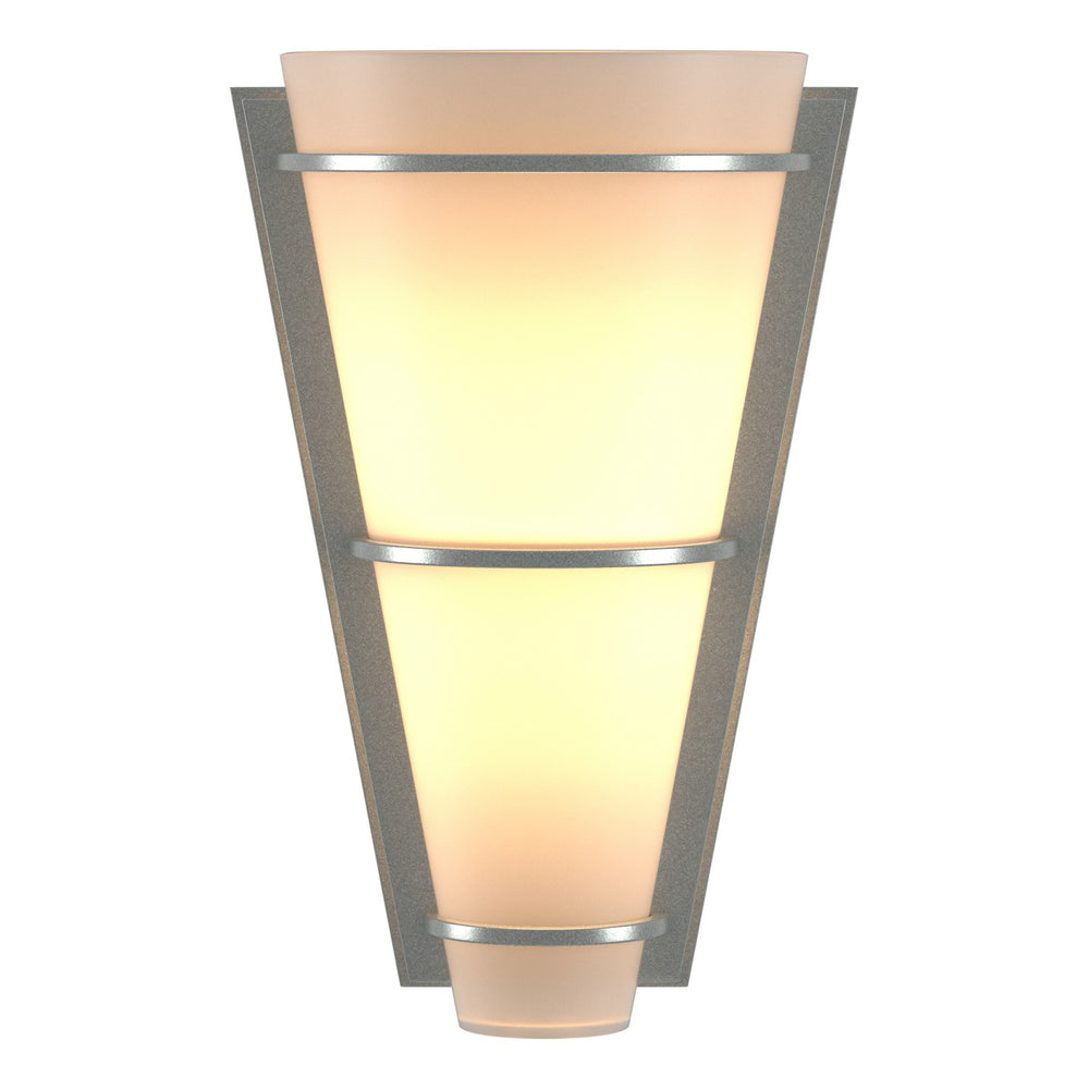 Hubbardton Forge - One Light Wall Sconce - Half Cone - Vintage Platinum- Union Lighting Luminaires Decor